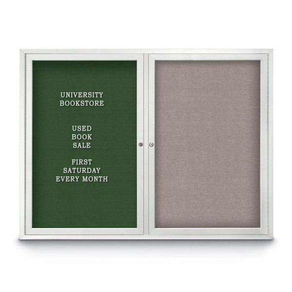 Corkboard, 72"x36", Rubber/Satin
